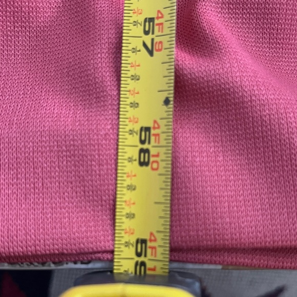 Vintage 70s Pink Prairie Cottage Lace Bib Long-sleeved Dress - Picture 12 of 12